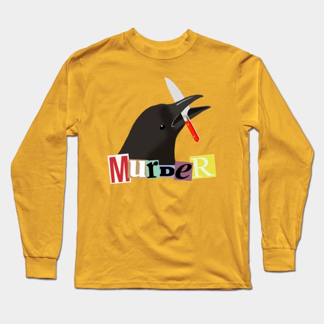 Murder of Crows! Long Sleeve T-Shirt by gracillius